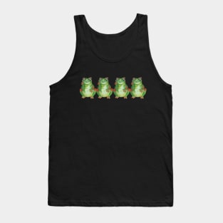 Green tropical frog Tank Top